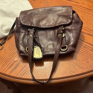 Marc Jacobs Dark Brown Leather Crossbody Bag